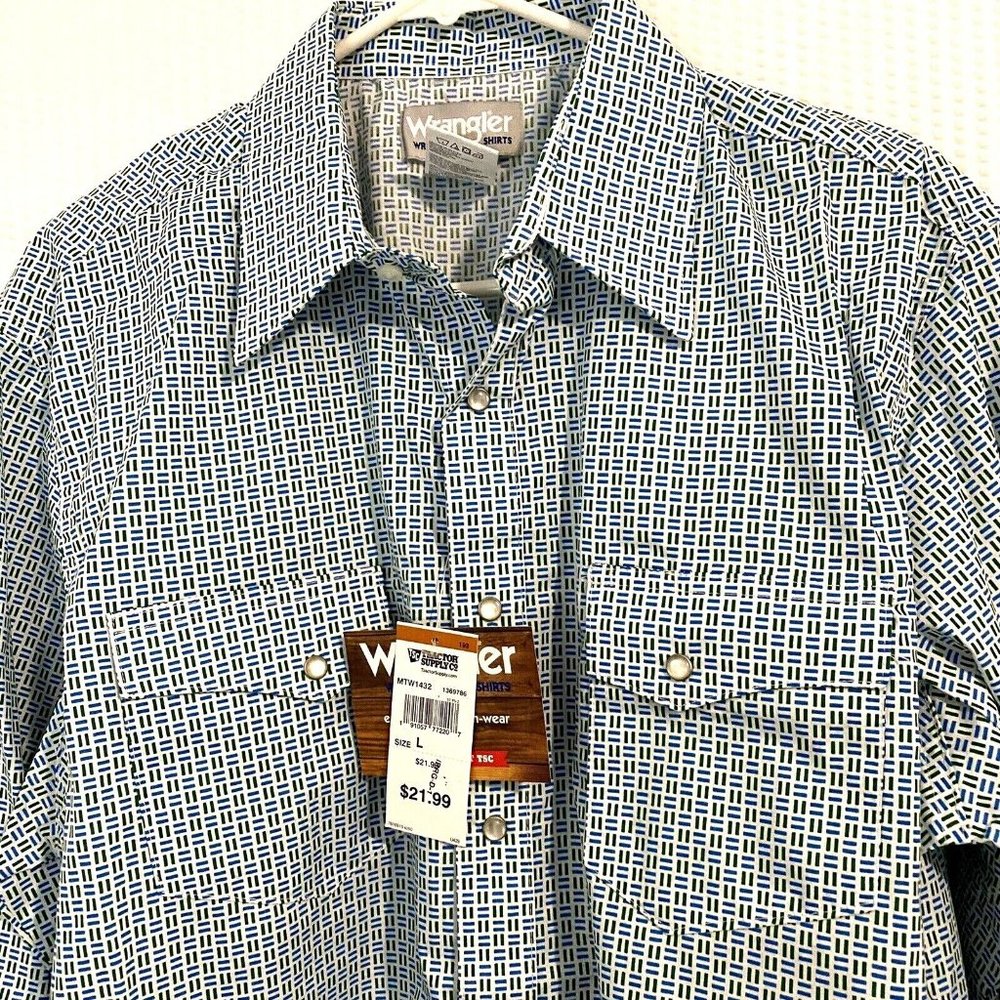 Wrangler Wrancher Pearl Snap Western Shirt